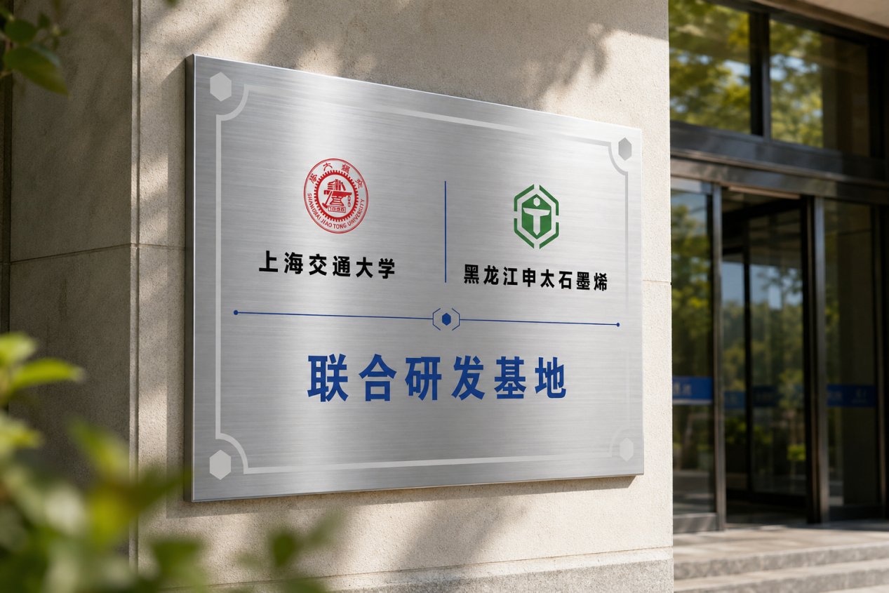 沪黑携手  烯链未来   锻造新质生产力 ——上海交通大学与申太石墨烯联合研发基地正式揭牌